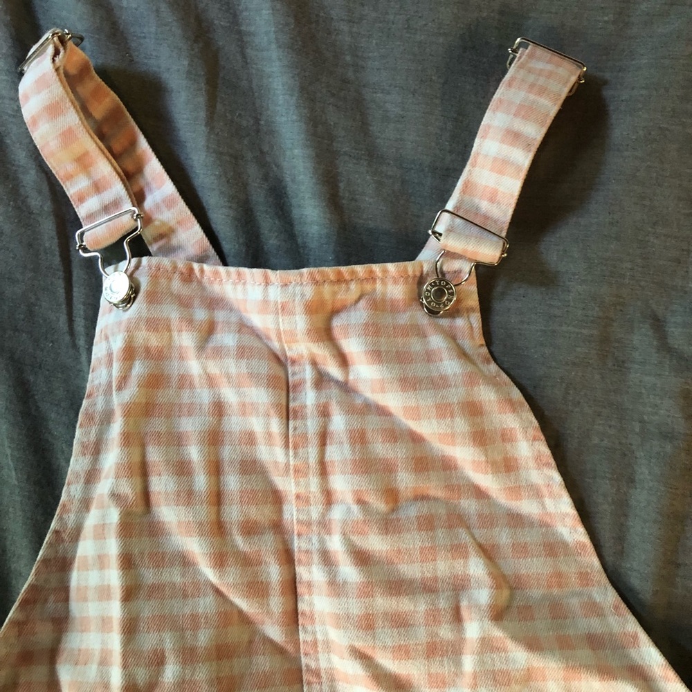 Topshop mini skirt jeans overalls with pockets